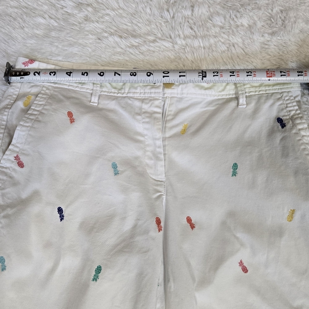 Talbots Pineapple Print  Relaxed Chinos - Picture 7 of 10
